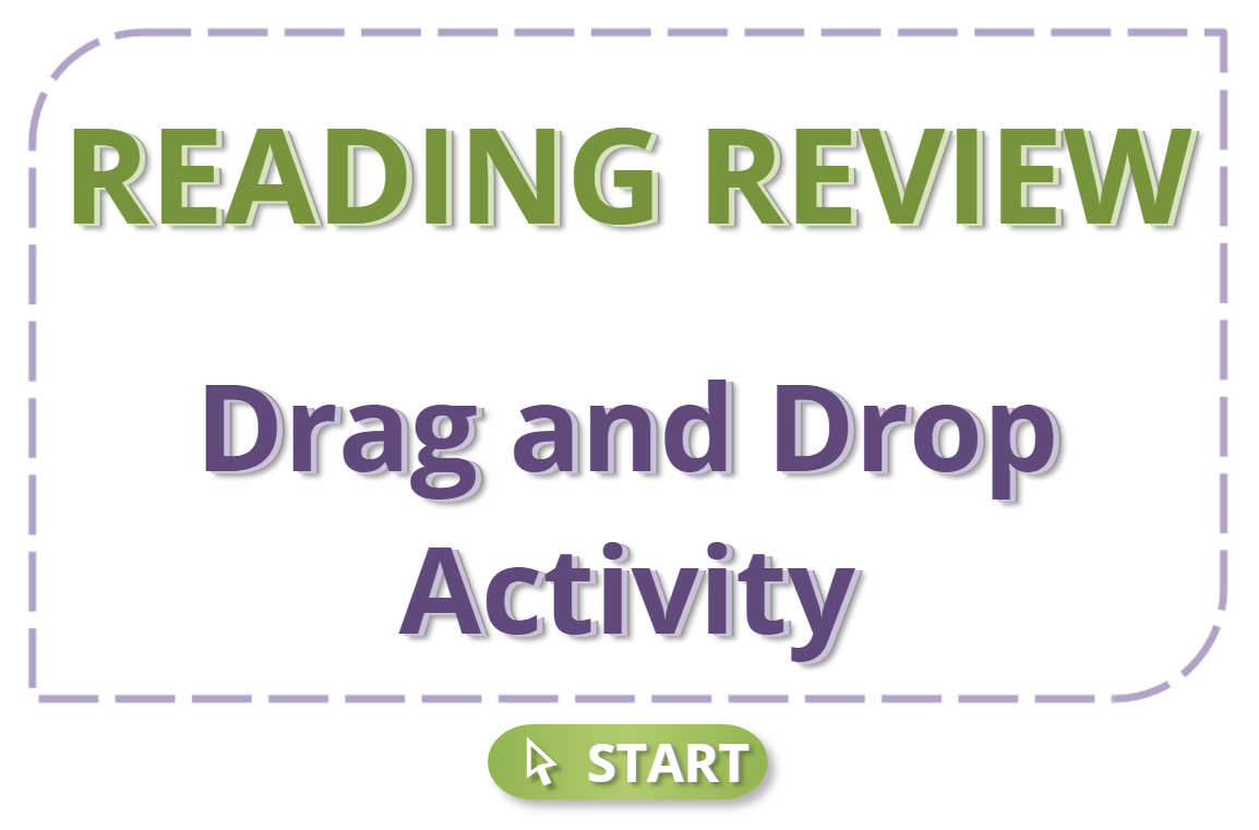 Reading Review, Drag and Drop Interactive
